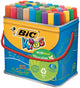 Bic kids viltstift visacolor xl ecolutions 48 stiften in een metalen doos