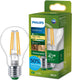Philips led philips ultraefficient led lamp - 40w - e27 fitting - warmwit licht: 2700k - dimbaar - helder glas - a60 lampvorm - lange levensduur