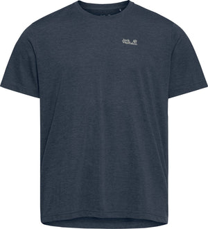 Jack wolfskin wildtrail t-shirt heren - heren korte mouw - midnight sky