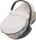 Jollein voetenzak voor autostoel kinderwagen - embossed - katoen - 42x82cm - sand