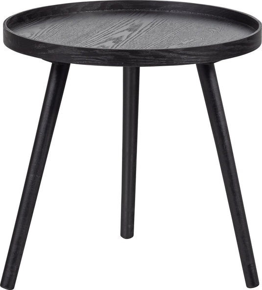 Woood mesa bijzettafel m - hout - zwart - 45x45x45