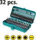 Wolfcraft - microbitset voor kleine schroeven - 32 delig - incl. schroevendraaier met bitopname - bit set - 1389000