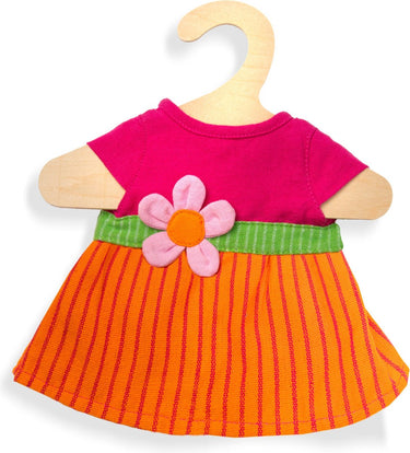 Heless poppenkleding jurk maya roze oranje 28-35 cm