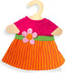 Heless poppenkleding jurk maya roze oranje 28-35 cm