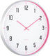 Karlsson wandklok sporty - roze - ø40cm - wandklok scandinavisch
