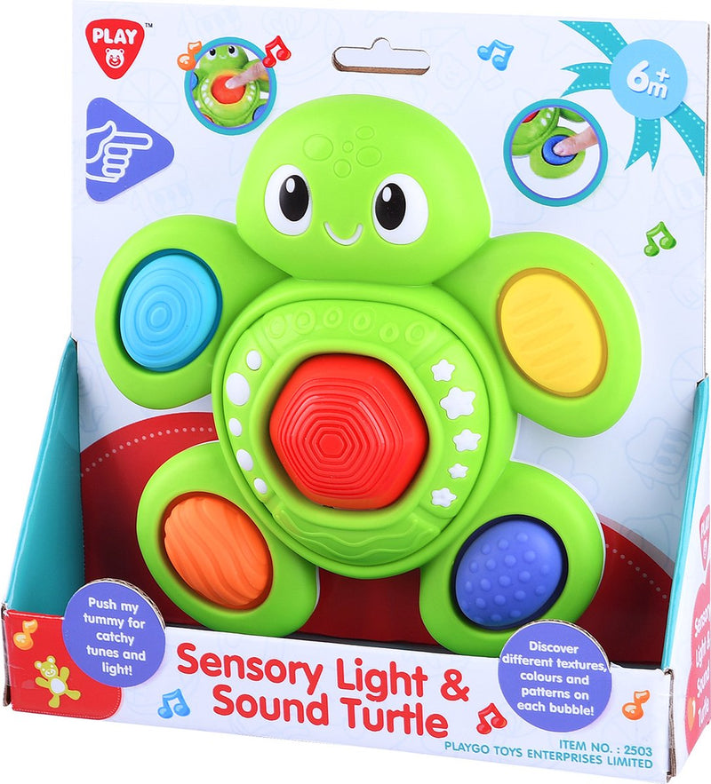 Afbeelding laden in galerijviewer, Braet playgo baby sensorische schildpad met licht en geluid
