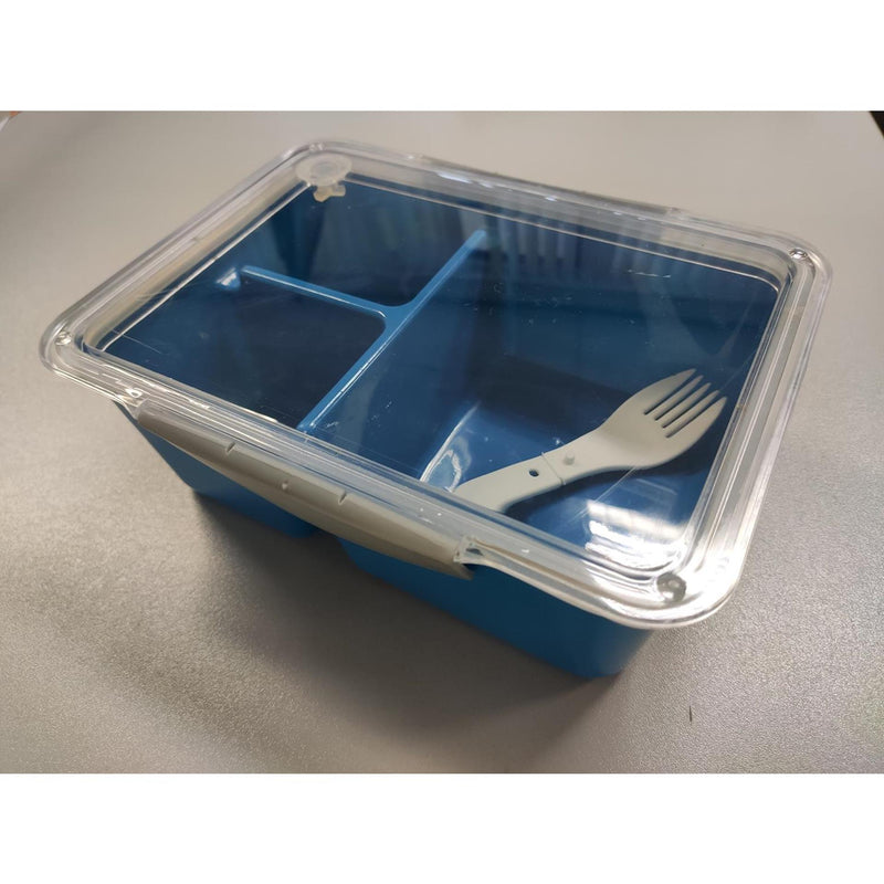 Load image into Gallery viewer, Lunchbox kunststof met vork 20x15x7cm
