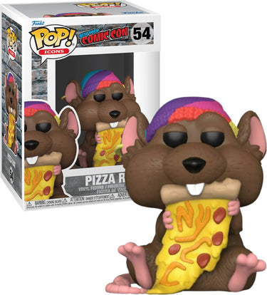 Funko pop! icons comic con new york pizza rat
