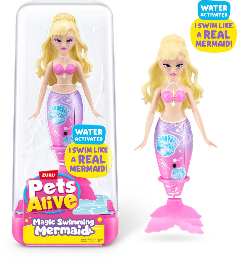 Afbeelding laden in galerijviewer, Zuru zeemeermin speelgoed pets alive zwemmende zeemeermin waterpret.
