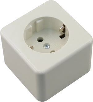 Berker opbouw wandcontactdoos (wcd) ra 1-voudig polarwit