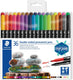 Staedtler permanente stift - dubbele punt 3187 - set 36 stuks