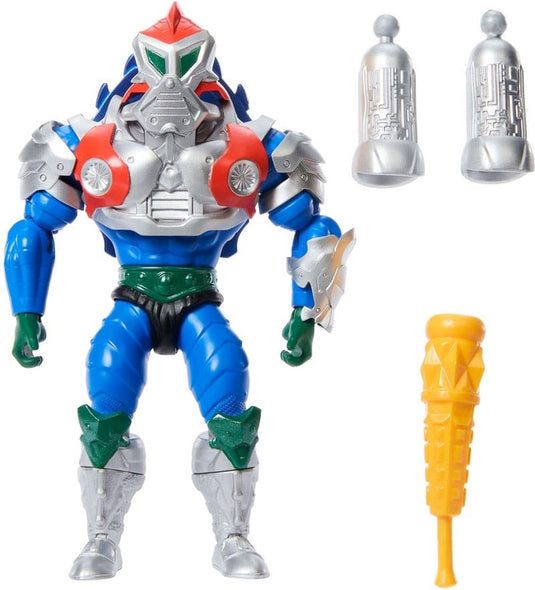 Mattel motu x tmnt: turtles of grayskull action figure mekaneck 14 cm action figuur