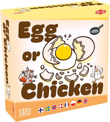 Tactic egg or chicken – kaartspel – bieden, bluffen en tellen – gezellig familiespel – 2-6 spelers – hoogwaardige scandinavische kwaliteit