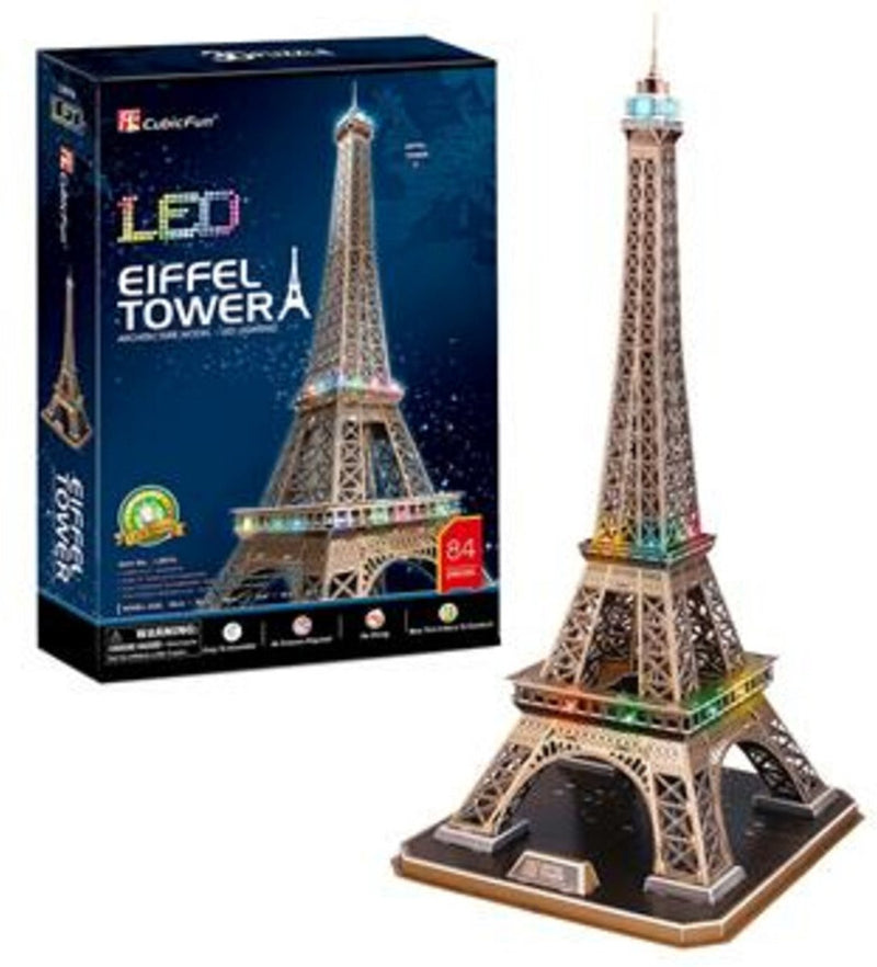 Load image into Gallery viewer, Cubic fun 3d-puzzel eiffeltoren met led
