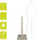 Ebi classic highpost - krabpaal - beige - 40 x 40 x 90cm