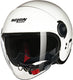 Nolan n21 visor 06 classico 305 wit metal jethelm - maat xl - helm