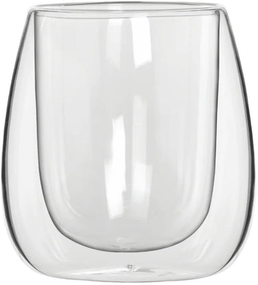Bialetti verona set van 2 dubbelwandige glazen – 80 ml - koffieglas - theeglas - espressoglas