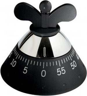 Alessi kitchen timer - kookwekker - zwart