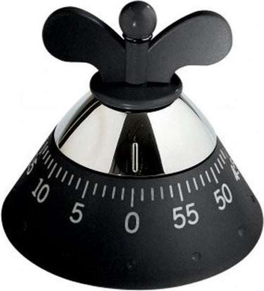 Alessi kitchen timer - kookwekker - zwart
