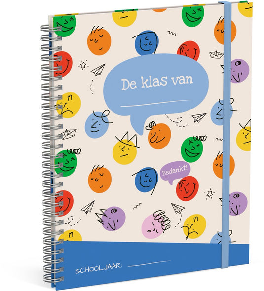 Lannoo graphics klasboekje - bedankt juf meester - kleurrijk