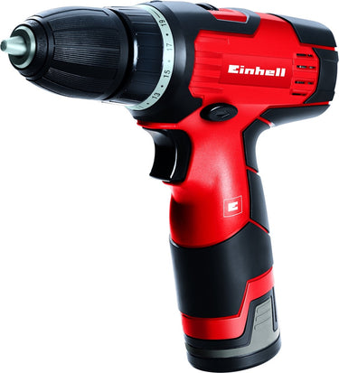 Einhell accu boor- schroefmachine th-cd 12-2 li - 12 v 1.3 ah li-ion - 24 nm - 0-350 0-1.300 t min - 10 mm snelspanboorkop - elektronische snelheidsregeling - incl. 1x 1.3 ah accu, lader en transport- opbergkoffer