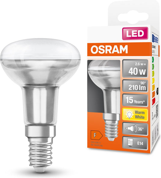 Osram led lamp - reflector e14 - 2,6w - 210 lumen - warm wit - niet dimbaar