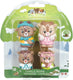 Klorofil de familie rendier speelset - speelfiguren set - poppetjes familie - kinder speelgoed - rudy, astrid, sten en helga - vanaf 18 maanden - 4-delig