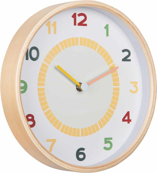 Karlsson wandklok chico - multicolor - ø25cm - wandklok scandinavisch