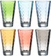 Leonardo optic ldglazen assorti pastel 300ml - set 6