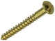 Mack 1019668 - houtschroef bolkop messing 3 st 5,0 x 45 mm | 10 stuks