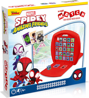 Winning moves spidey friends - bordspel - top trumps match - multilingual