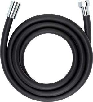 Wenko doucheslang design - 175cm - mat zwart - anti-twist - glad oppervlak