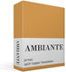 Ambiante jersey split-topper hoeslaken - tweepersoons - ochre