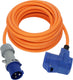Brennenstuhl cee camping verlengkabel 10m kabel in oranje (cee stekker en hoekkoppeling incl. veiligheidscontact combinatie stopcontact met led-spanningsindicator, 230v 16a, voor permanent gebruik buitenshuis, made in germany)