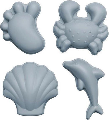 Scrunch zandvormpjes - blauw - opvouwbaar - recycleerbaar