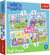 Trefl peppa pig 4-in-1 puzzel - 12 15 20 24 stukjes