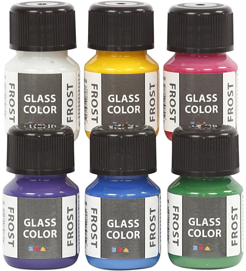 Load image into Gallery viewer, Creativ company https: www.cchobby.nl glass-color-frost-diverse-kleuren-6x30-ml-1-doos
