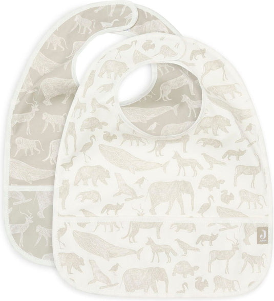 Jollein slab waterproof animals nougat (2pack)
