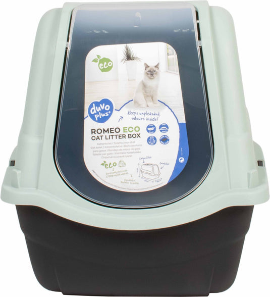Duvo plus romeo eco kattentoilet 57x39x41cm ice