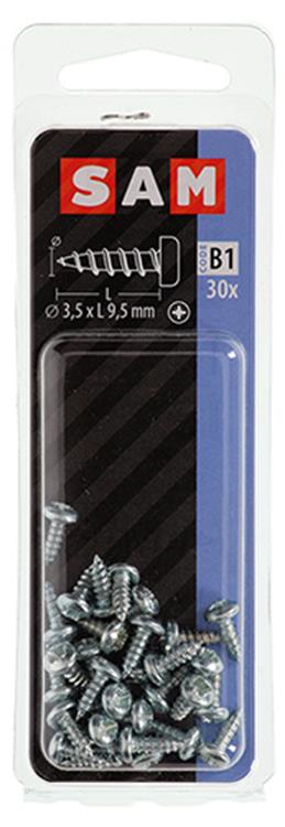 Afbeelding laden in galerijviewer, Mack 1017437 - zelftappende schroef cyl kop verz. 30st 3,5 x 9,5 mm | 10 stuks
