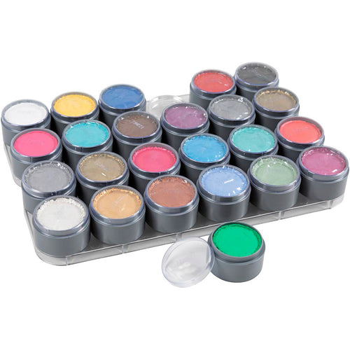 Grimas schmink - schminkpalet, diverse kleuren, 24x15 ml 1 doos