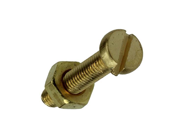Load image into Gallery viewer, Mack 1019681 - metaalschroef cyl.kop + moer messing 8st m3 x 16 mm | 10 stuks
