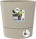 Elho foss rond 25cm - bloempot voor binnen - 100% gerecycled plastic - ø 24.5 x h 24.2 - paddenstoel beige