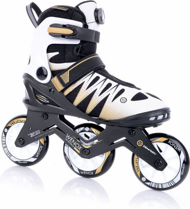 Tempish – wenox top 100 – skeelers – inline skates – dames – wit goud – high-speed 100mm wielen comfort fit – maat 38