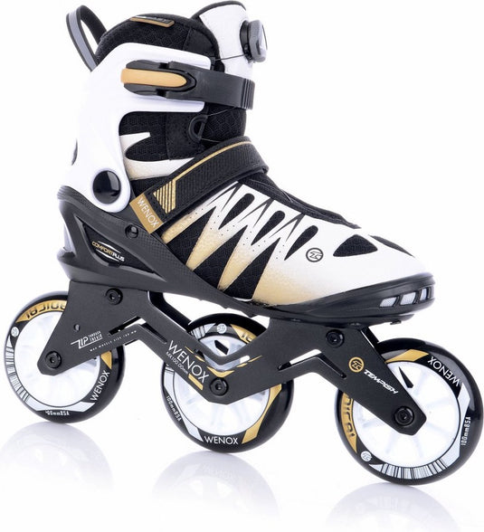Tempish – wenox top 100 – skeelers – inline skates – dames – wit goud – high-speed 100mm wielen comfort fit – maat 40