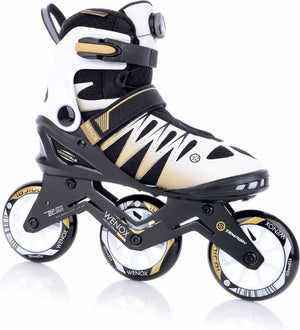 Tempish – wenox top 100 – skeelers – inline skates – dames – wit goud – high-speed 100mm wielen comfort fit – maat 38