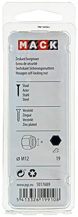 Load image into Gallery viewer, Mack 1017689 - zeskant borgmoer staal verzinkt 4 st m12 | 10 stuks
