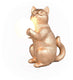 Rl live your light reality gatio - tafellamp - goud - excl. 1x g9 3 w - snoerschakelaar