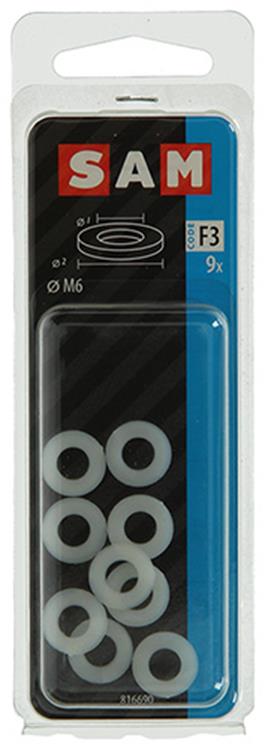 Mack 1017731 - sluitring nylon 9 st m6 | 10 stuks