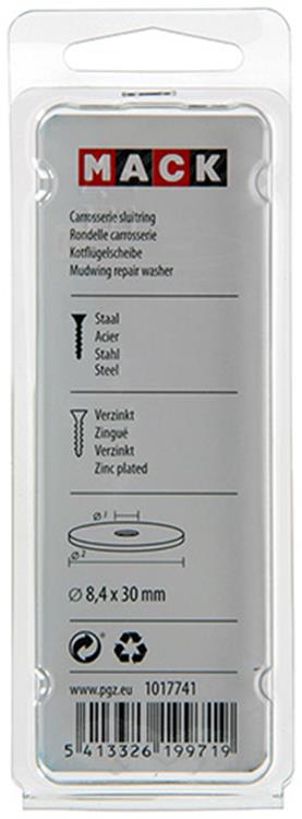 Mack 1017741 - carrosserie sluitring verzinkt12 st 8,4 x 30 mm | 10 stuks